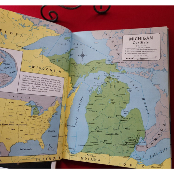 Michigan Land of Big Water by Ethel M Praeger Hardcover Book 1965 & 1981 Waters - Picture 10 of 10